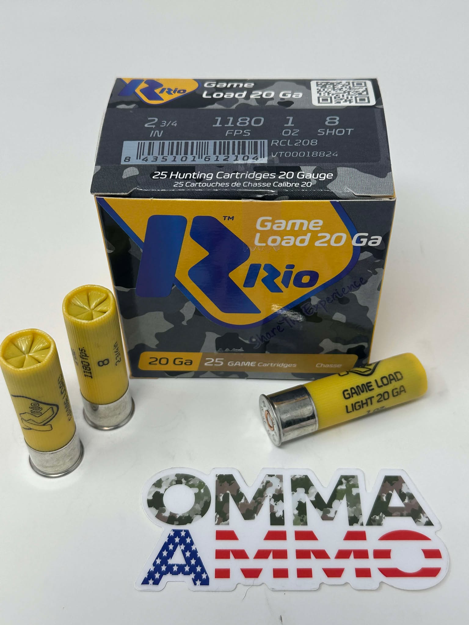 Game Load 28 Low Recoil, 20ga, 2 3/4" #8 , 1oz RCL208